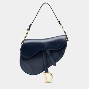 مملوكة مسبقًا Dior Blue Leather Saddle Bag
