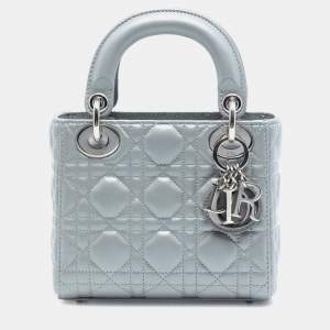 مملوكة مسبقًا Mini Lambskin Cannage Lady Dior