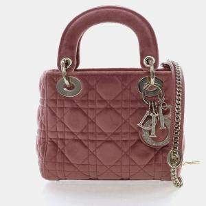 Pre Owned Christian Dior Mini Velvet Lady Dior