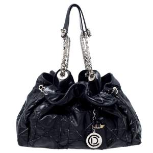 مملوكة مسبقًا Dior Black Cannage Leather Le Trente Hobo