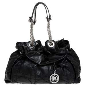 مملوكة مسبقًا  Dior Black Cannage Leather Le Trente Hobo