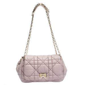 Pre Owned Dior Pink Leather Milly La Foret Shoulder Bag