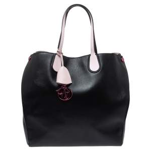 Pre Owned Dior Black Leather Dior Addict Vertical Tote