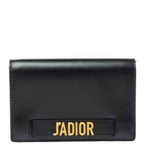 Dior Black Leather J'adior Wallet on Chain