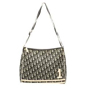 مملوكة مسبقًا Dior Black Oblique Coated Canvas Crossbody Bag