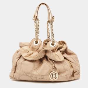 مملوكة مسبقًا Dior Beige Cannage Leather Le Trente Tote
