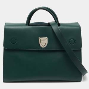 Dior Green Leather Large Diorever Tote