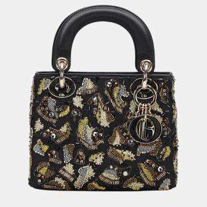 Dior Black/Multi Mini Lady Dior Bijou