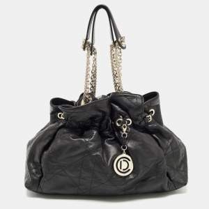 Dior Black Cannage Leather Le Trente Hobo
