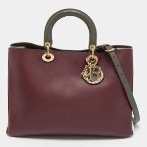 Dior Tricolor Leather Large Diorissimo Shopper Tote