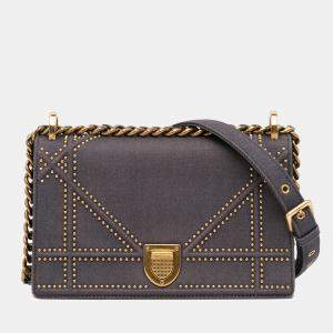 Dior Grey Diorama Crossbody Bag