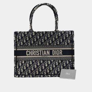 Dior Blue Medium Oblique Book Tote
