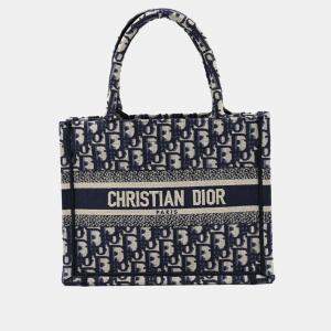 Dior Blue Small Oblique Book Tote bag