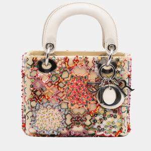 Pre Owned Dior Multicolour Mini Embellished Lady Dior