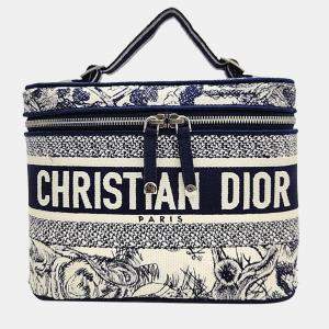 Christian Dior Multicolor Canvas Toile Logo Vanity Case