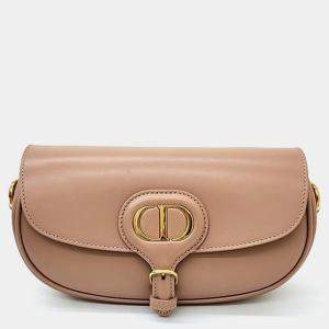 Christian Dior Beige Leather Bobby East West Shoulder Bag
