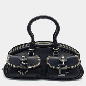 Pre Owned Dior Black Leather My Dior Tote Bag