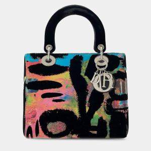 Dior Lady Art Chris Martin Medium Velvet Lady Dior