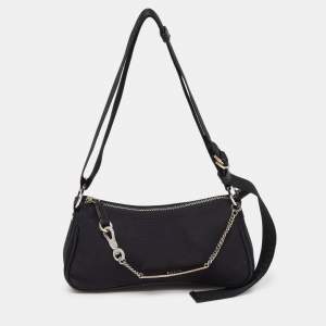 Pre Owned Dior Black Canvas and Leather Hardcore Shoulder Bag