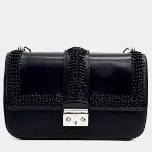 Dior Black Leather Miss Dior Chain Shoulder Bag