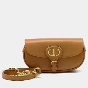 Dior Brown Leather Bobby East West Shoulder Bag