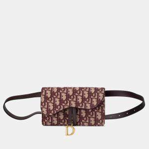 Dior Oblique Canvas Saddle Belt Bag