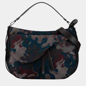 Dior x Peter Doig Camouflage Saddle Bag 