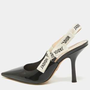 Dior Black Patent Leather J'Adior Pumps Size 37