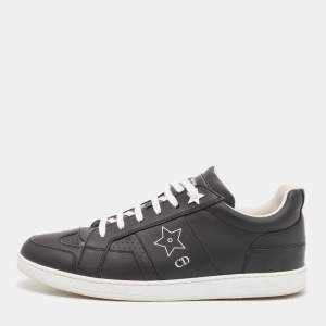 Dior Black Leather D-star Low Top Sneakers Size 39