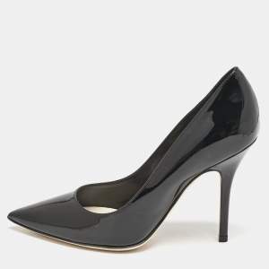 Dior Black Patent Leather Pointed Toe Pumps Size 35.5