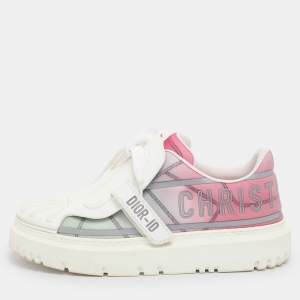 Dior Multicolor Technical Fabric and Rubber Dior ID Low Top Sneakers Size 38.5