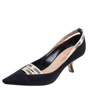 Pre Owned Dior  Black Canvas J'adior Pumps Size 35.5