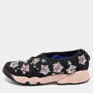 Dior Black Mesh Fusion Sneakers Size 38