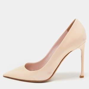 Dior Light Pink Patent Leather Dior Essence Pointed Toe Pumps Size 37.5