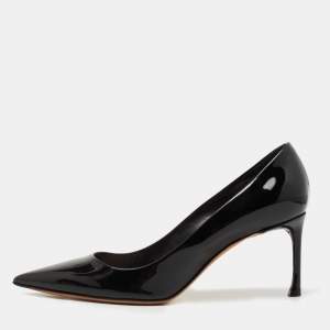 Dior Black Patent Leather  Pointed Toe Pumps Size 39
