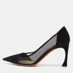 Dior Black Suede and Mesh Songe Pumps Size 38