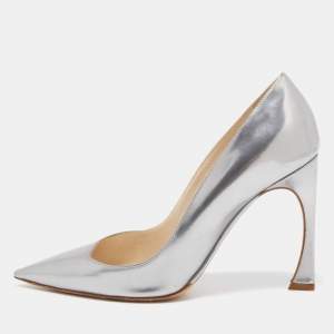 Dior Silver Leather Songe Pumps Size 37