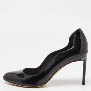 Pre Owned Dior Black Patent Leather Pumps Size 41.5