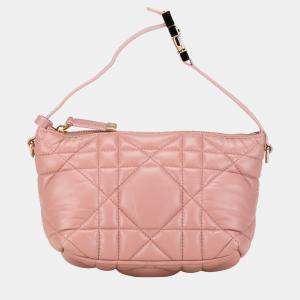 Dior Pink Small Calfskin Macrocannage DiorTravel Nomad Pouch