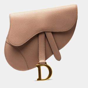 Dior Brown Leather Saddle Belt Bag