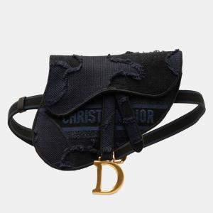 Dior Blue Camouflage Saddle Belt Bag