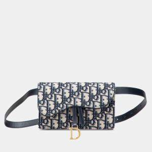 Dior Oblique Canvas Saddle Belt Bag