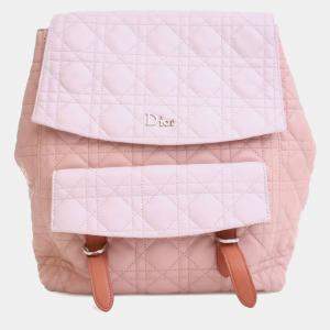 Dior Large Bicolor Lambskin Cannage Stardust Backpack