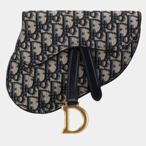 Pre Owned Oblique Canvas Saddle Belt Bag