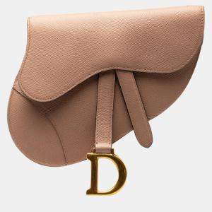 Dior Brown Leather Saddle Belt Bag