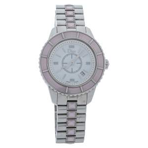 Dior Mother of Pearl Stainless Steel Christal CD113114 Women's Wristwatch 34 mm