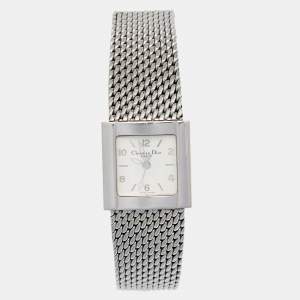 Christian Dior Silver Stainless Steel Riva D80-100 Women's Wristwatch 23 mm