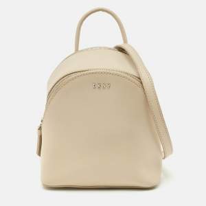 Pre Owned DKNY Off Leather Mini Bryant Backpack Crossbody Bag