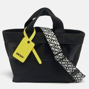 Pre Owned DKNY Black Canvas Small Brady Crossbody Bag
