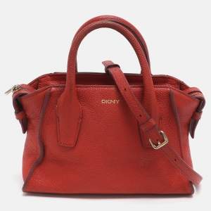 مملوكة مسبقًا Dkny Chelsea Orange Leather Crossbody Bag